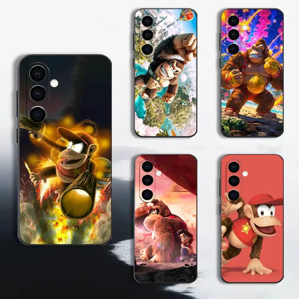 Фото Чехол для телефона Game Cool Boxer D-Donkey KongS, черный, мягкий силиконовый ТПУ для Samsung A72, A51, A70, A71, A53, A52, A73 №1