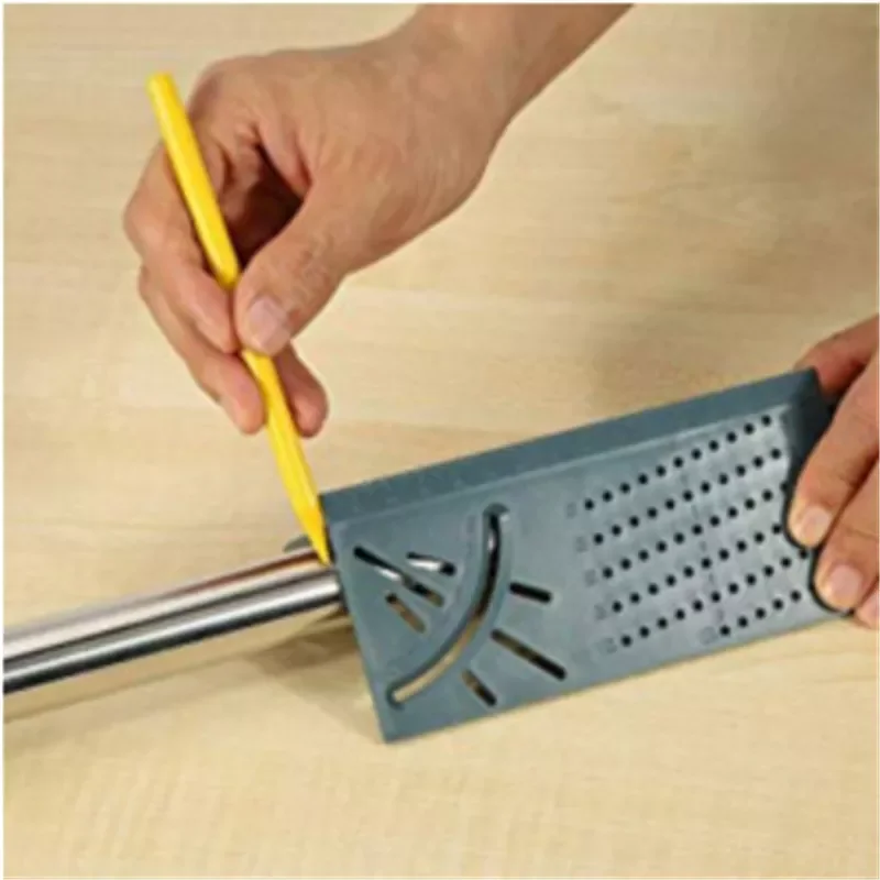 

Ruler 3D Miter Angle Measurement Square 45 90 Degree Angle Ruler Marker Marking Gauge Frame Plastic Protractor