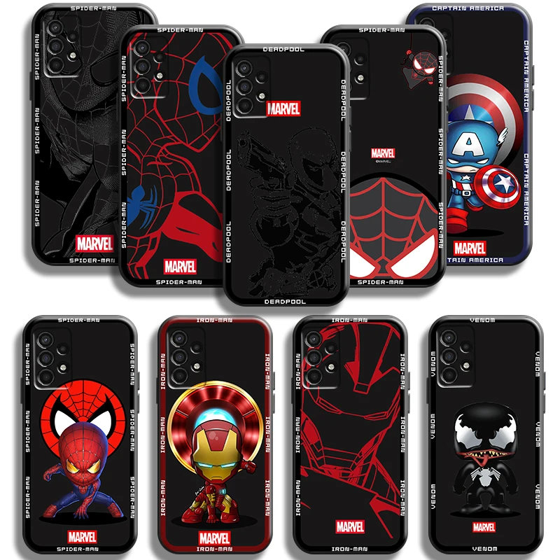 

Spiderman Venom Deadpool Phone Case For Samsung Galaxy A11 A12 A20 A21S A22 A31 A32 A41 A51 A52 A71 A72 4G 5G Coque Back Funda