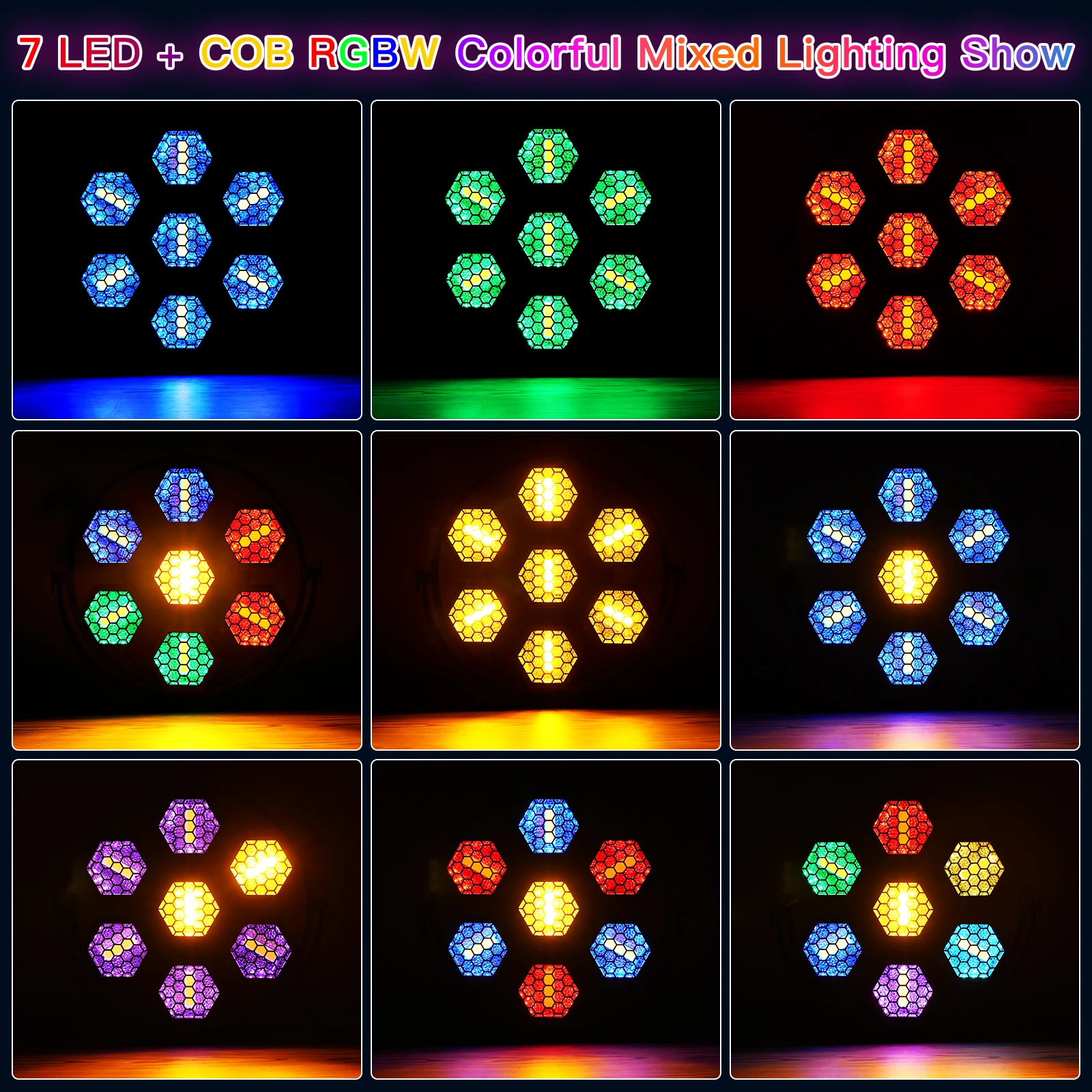 U'King Ретро сценическое освещение Светодиодная вспышка Dmx512 Профессиональный
