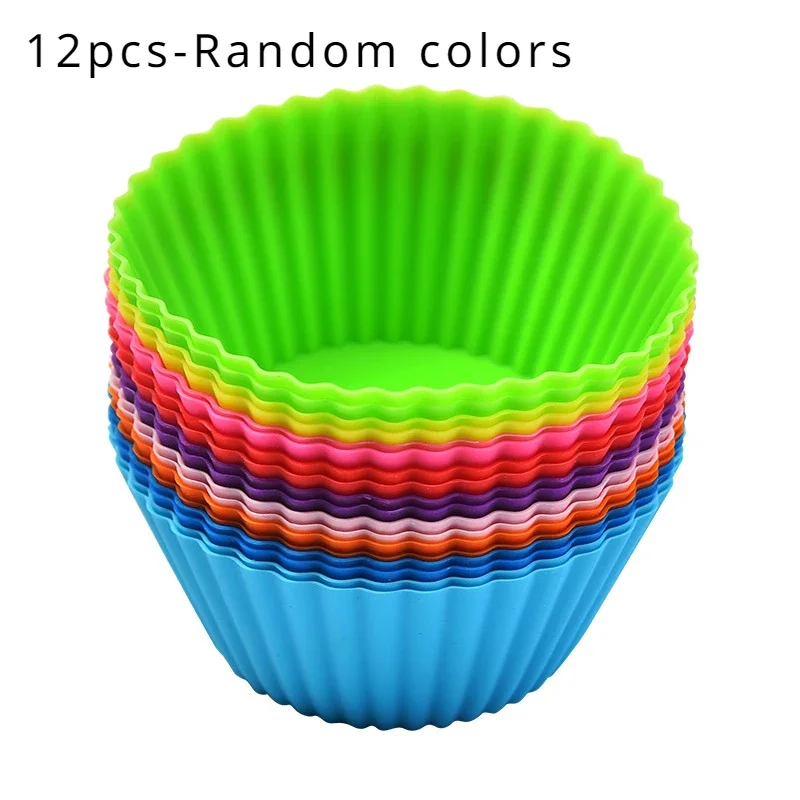 Силиконовые формы для кексов 12 шт.