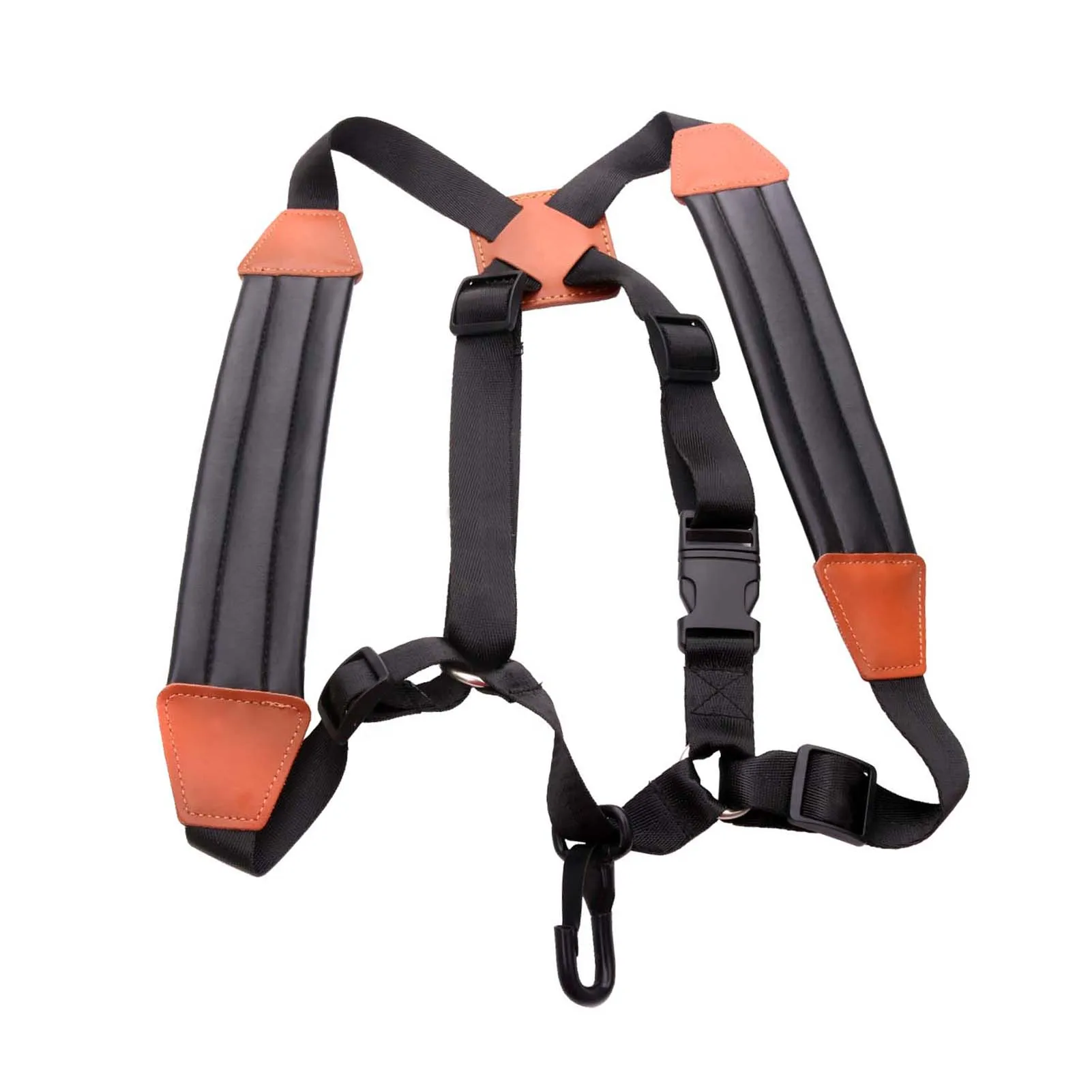 

Saxophone Strap Sax Shoulder Strap Adjustable Padded Leather Strap for Soprano Alto Baritone Saxophone