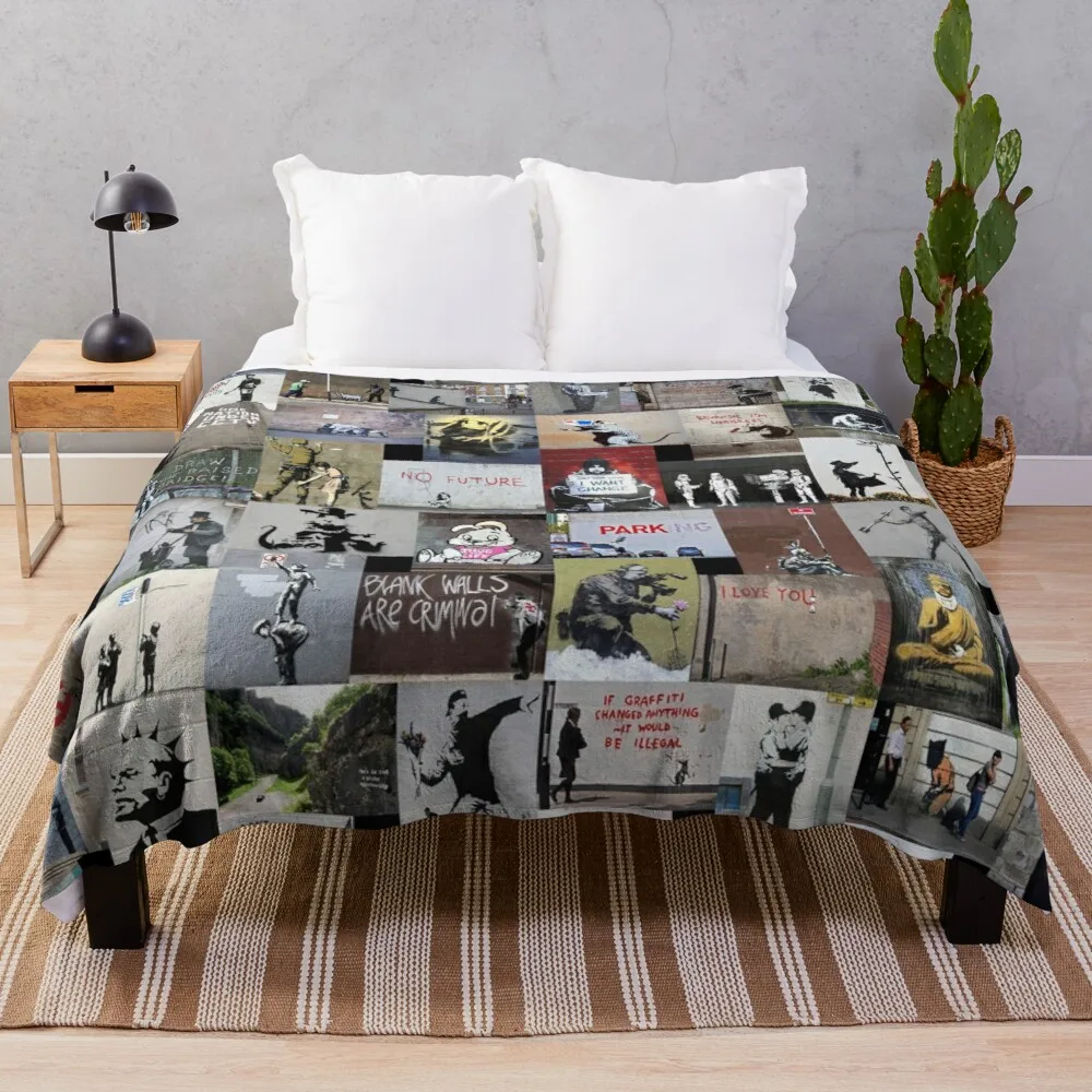 

Banksy Throw Blanket Luxury Thicken Fleece Blanket