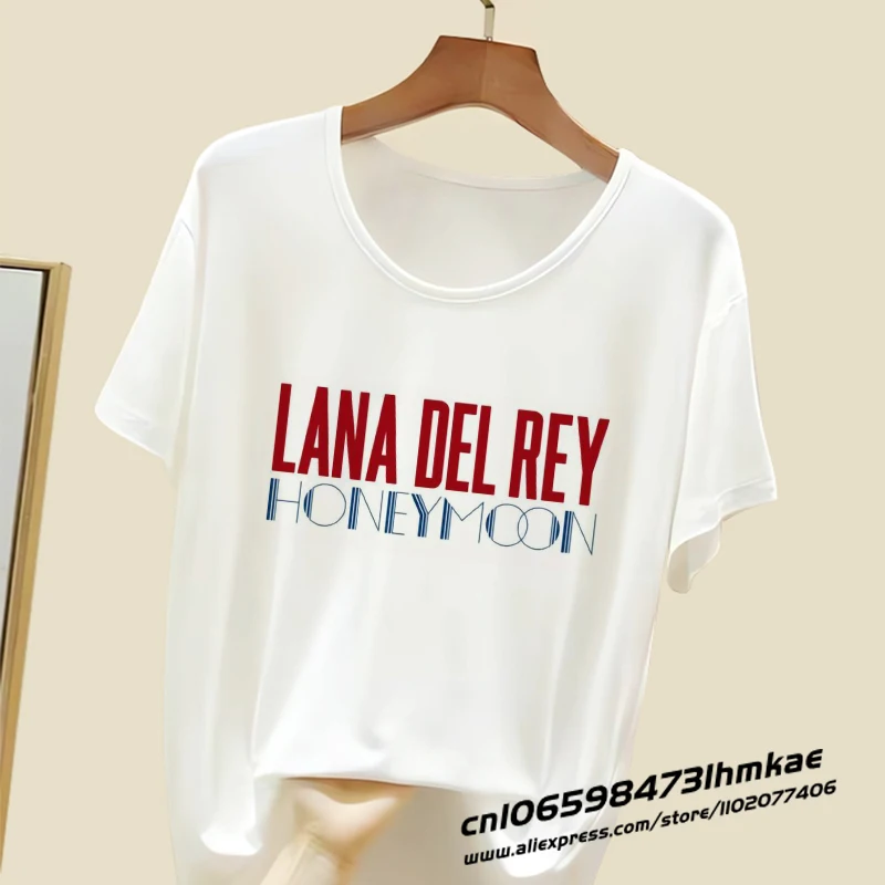 

Lana Del Rey T-shirts for Women Fashion T Shirts 90S Baby Tees Cartoon Aesthetic Casual Y2K Tops Vintage Harajuku A10010-7