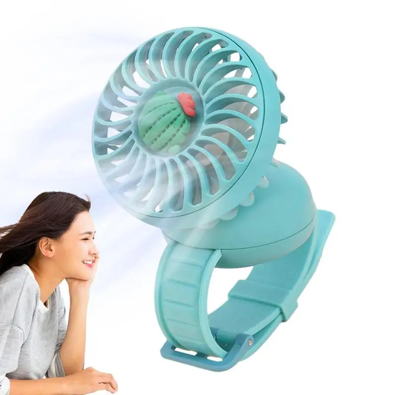 

Summer Mini Cooling Fan Portable Comfortable Strap Outdoor Use Summer Fan Wearable Watch Shape Cooling Fan Hot Weather Mini Fan