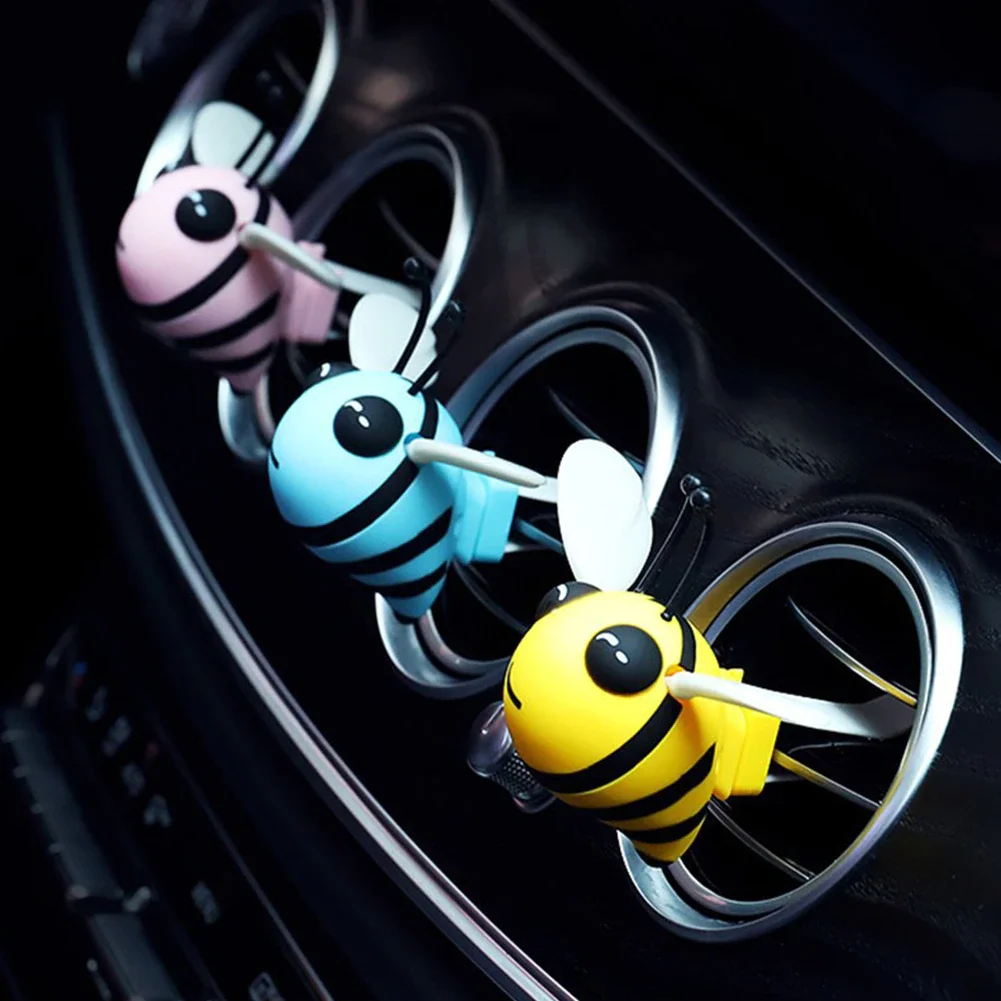 

Cute Bee Car Air Freshener Auto Perfume Diffuser Air Vent Clip Parfum Flavoring Fragrances Deodorant Car Accessories