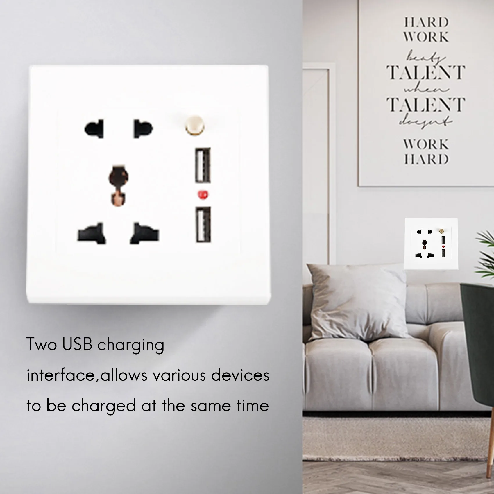 Универсальный двойной USB-адаптер для зарядного устройства а