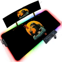 black kawaii anime led rgb desk gadgets office laptop backlit organization aesthetic 1200x600 xxxl oversize mouse pad minimalist