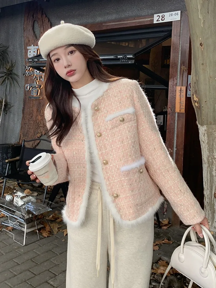 Розовый изящный 90-белый утиный пух пуховик для отдыха верхняя одежда женщин