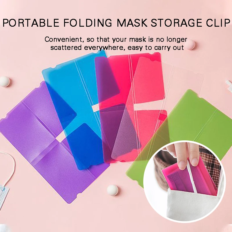 

Foldable Folding Storage Clip for Face Cover Storage Portable Folding Holder Organizer Case 2021