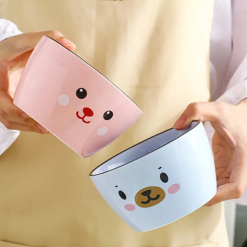 Детская столовая посуда с мультяшными животными милая товары для студентов