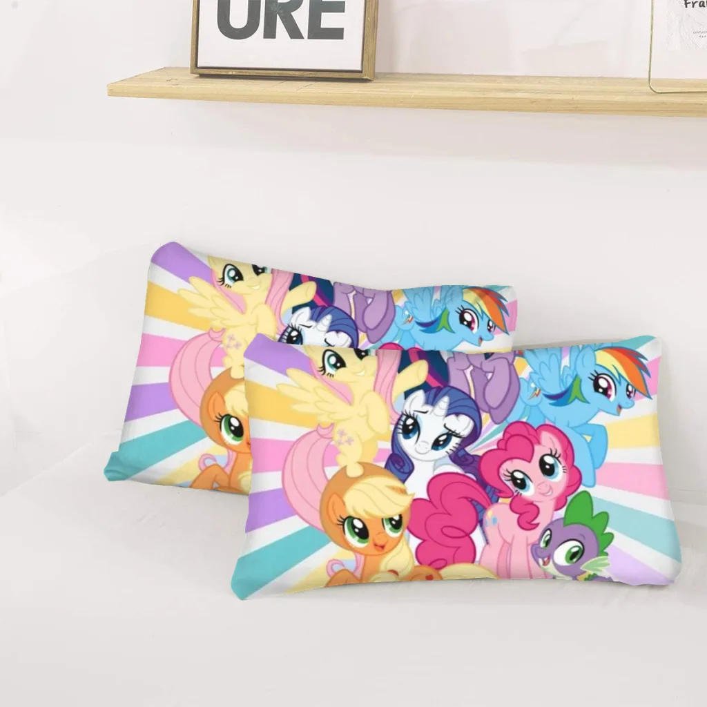 Комплект односпальных простыней My Little Pony полный чехол односпальное льняное
