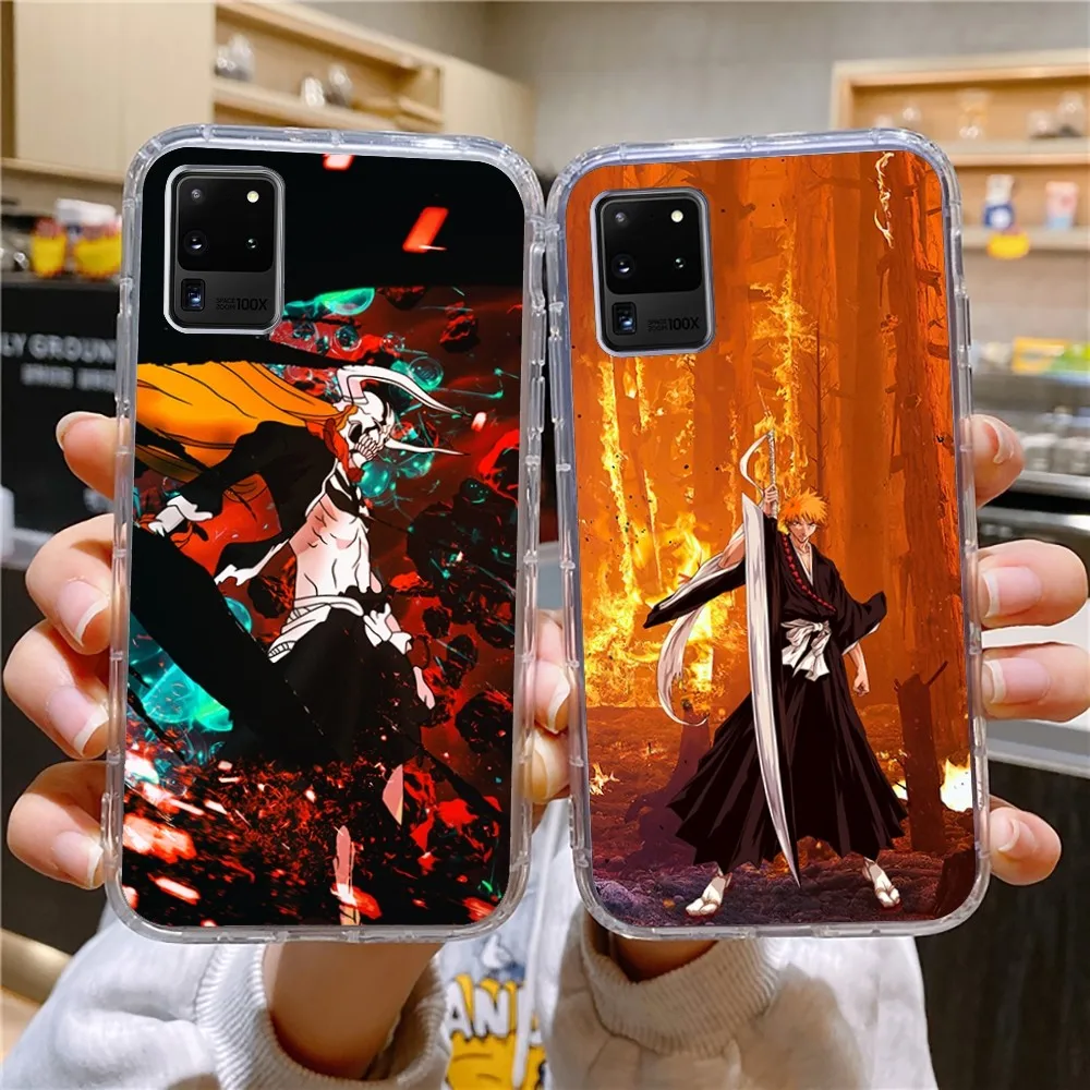 Отбеливающий чехол для телефона с аниме Samsung Galaxy A52 A12 A51 S21 Edge S22ULTRA S23 S20LITE Plus