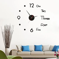 3d quartz wall clock diy frameless luminous mute clocks removable acrylic mirror wall sticker wall clocks home decor 15 7 inch