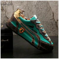 mens womens chunky sneakers fashion leather upper increased internal platform shoes trend cool mixed colors couple casual shoes