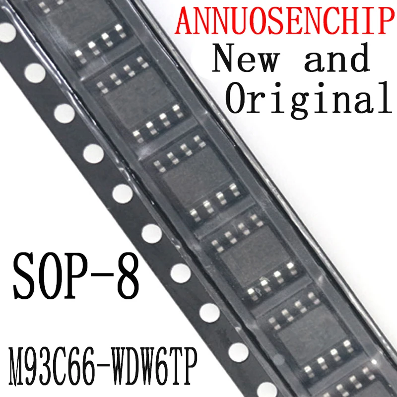 Новые и оригинальные микросхемы памяти SOP-8 93C66 TSSOP C66WP SOP-8, 10 шт.