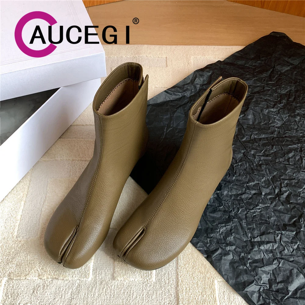 

Aucegi Новинка, женские туфли с закрытым носком, имитация мягкой овечьей шерсти, на массивном каблуке, модные туфли больших размеров 34-43