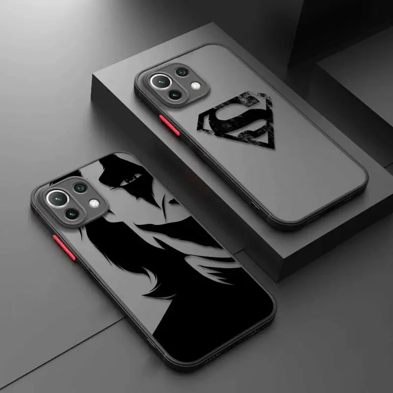 

Superhero Batman Superman Joker Matte Case For Xiaomi Poco X3 NFC X3Pro M5 M3 F1 F3 for Mi 11 12 13 11X 12X Pro 12T 11T 10T Pro