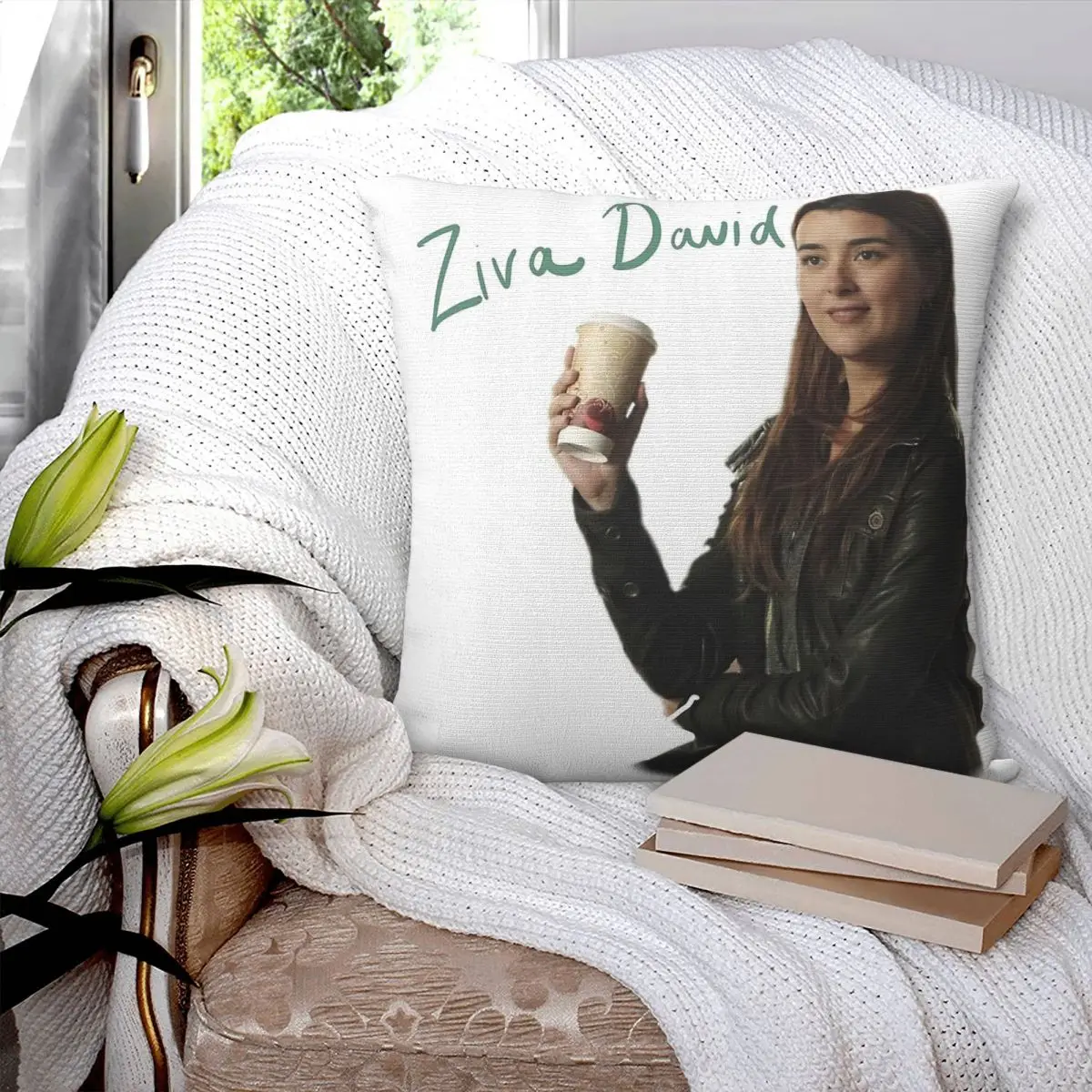 Фото Квадратная наволочка NCIS Ziva David Cote De Pablo, полиэстер, лен, бархат, креативная декоративная наволочка, чехол для домашней подушки, 18 дюймов №3