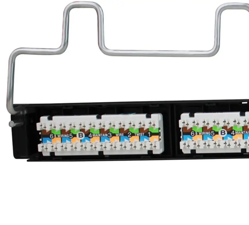 Original Authentic AMP Ampcompu Six Categories of 6 Categories of CAT6 Unshielded 24 Port  Patch Panel Cable Adapter