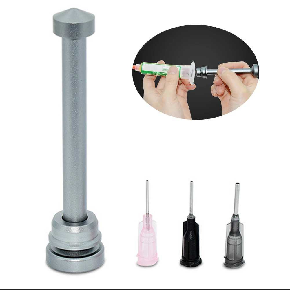 

Universal 10cc Syringe Flux Booster Rod, Flux Paste, Welding Treasure Manual Syringe Plunger Dispenser Propulsion Tool