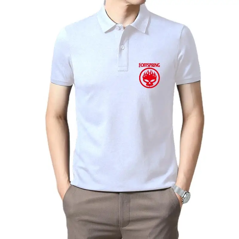 

Golf wear men Offspring Flame Skull Head PUNK Cotton Men New TEE Womens tops polo t shirt for men