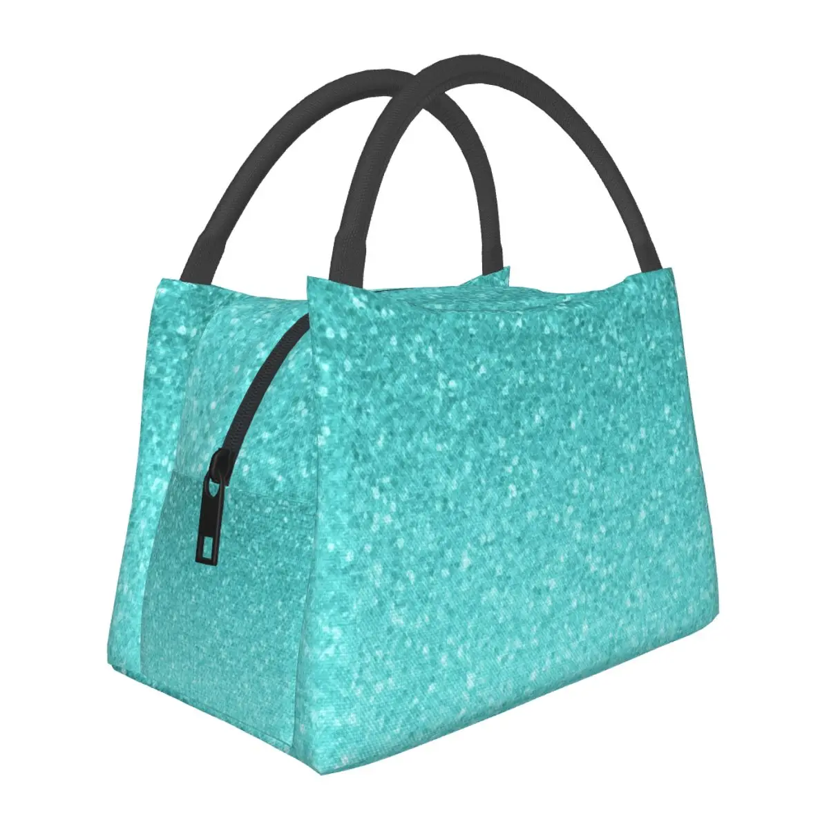 

Blue Glitter Sequins Lunch Bag Sparkle Mermaid Print Fashion Lunch Box Office Portable Cooler Bag Oxford Thermal Lunch Bags