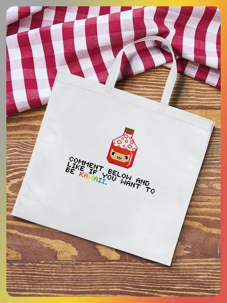 Сумка на плечо сумка шоппер эко пиксель арт (лего pixel котики аниме lego mosaic) - 6769 |