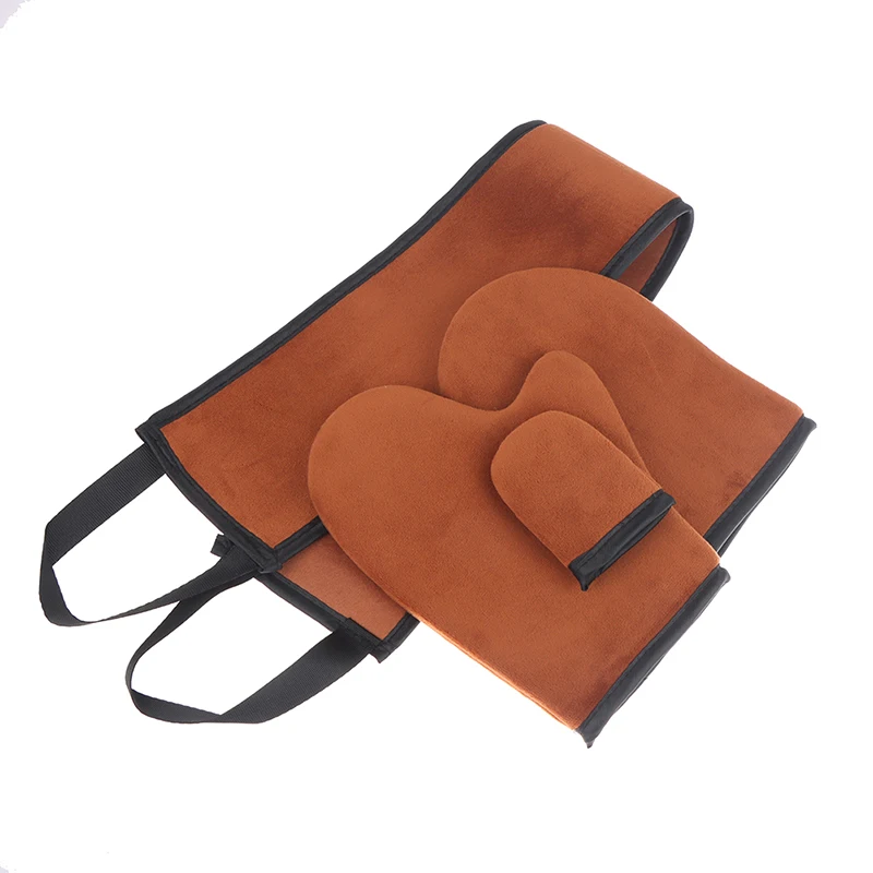 

Brown Finger Glove Reusable Body Self Tan Glove Applicator Tanning Gloves Cream Lotion Mousse Body Cleaning Glove Self Tanner