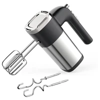 500w powerful hand mixer with 5 speeds and turbo stainless steel handheld kitchen mixer includes beaters and dough hooks