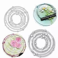 3d spot coil circle ring cutting dies cake decoration metal mold scrapbook embossing paper craft knife mould stencil stamps dies
