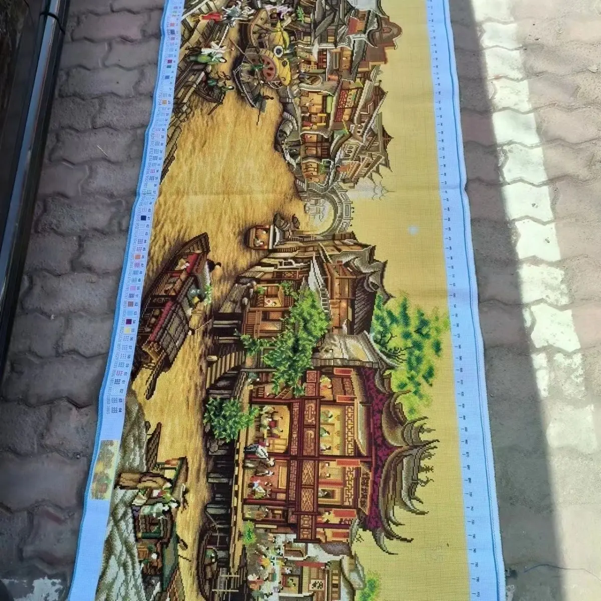 Готовый продукт ручной работы для вышивки крестиком настенное Искусство старых