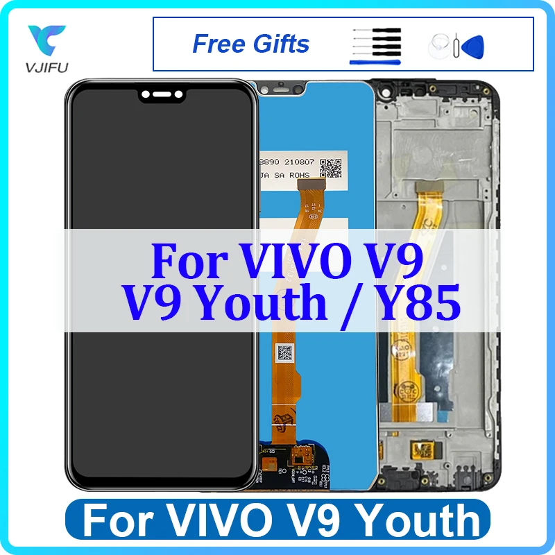 

LCD For VIVO V9 1723 Y85 Display V9 Youth 1727 Touch Screen Digitizer Assembly Replacement With Frame Phone Repair 100% Tested