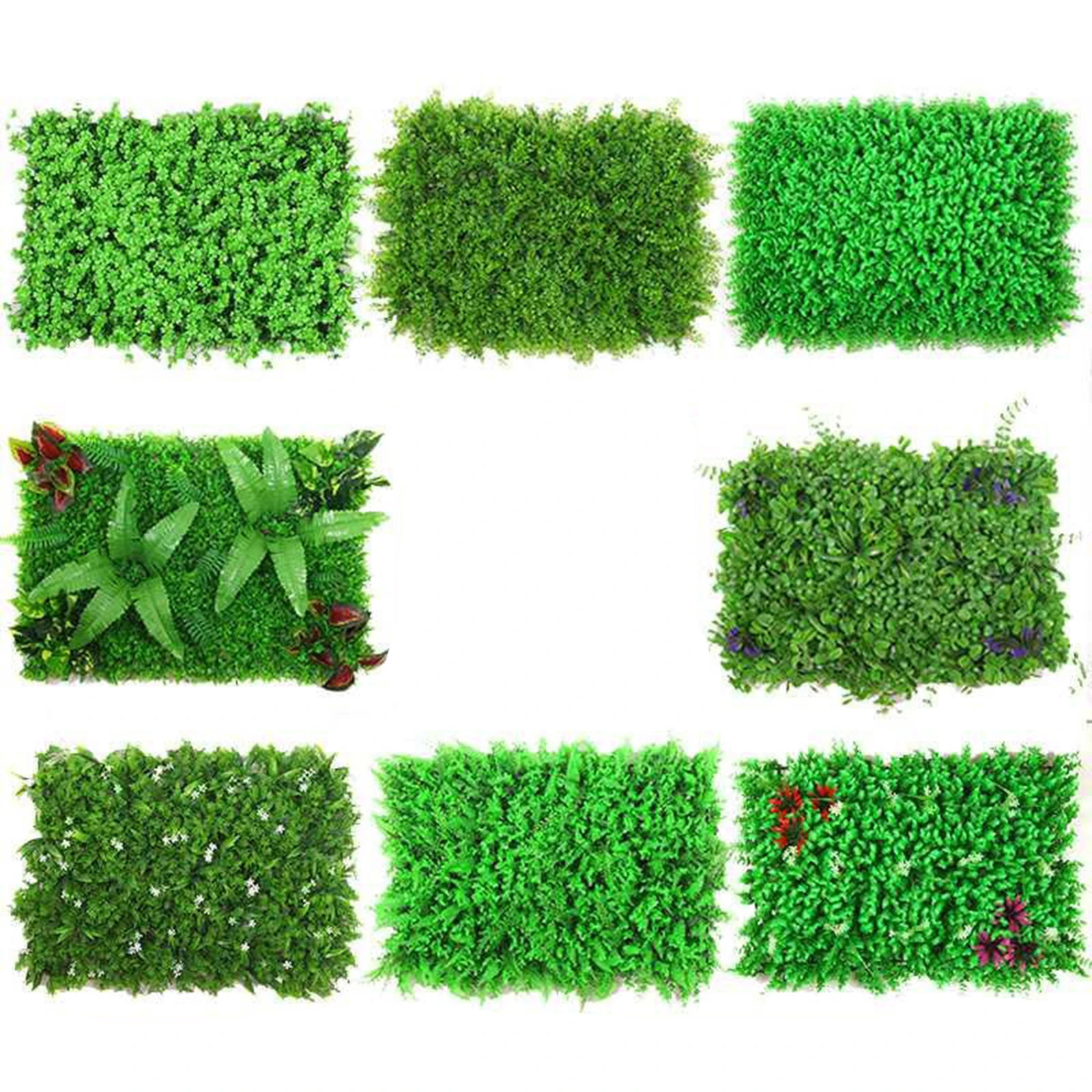 

Искусственное растение стены искусственные листья панели живой изгороди фон пластиковая лужайка для дома сада патио