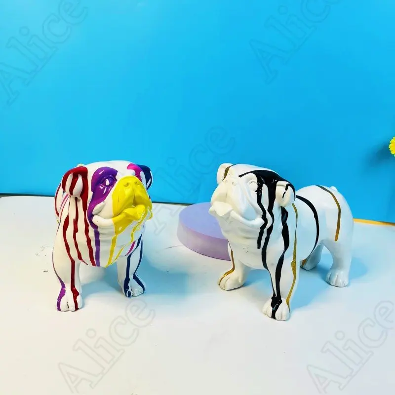 Креативная скульптура французского языка с изображением собаки украшение из