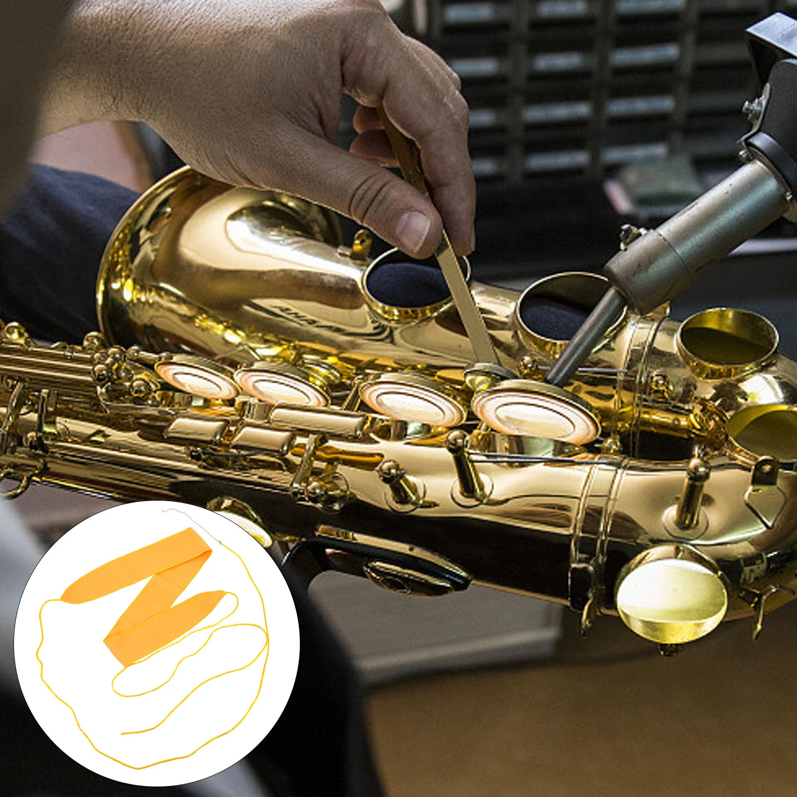 

Cleaning Cloth Saxophone Flute Musical Instrument Neck Repair Supplies Care Maintenance