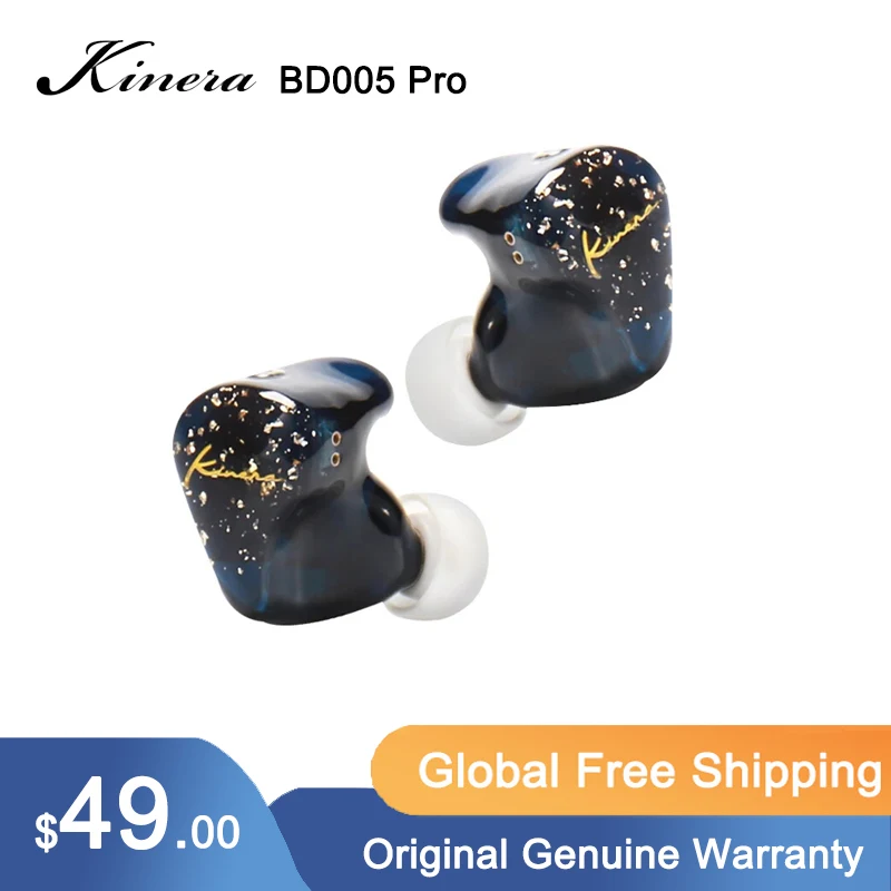 

Наушники-вкладыши Kinera BD005 Pro 1BA 1DD, 9,2 мм, Бериллиевая диафрагма