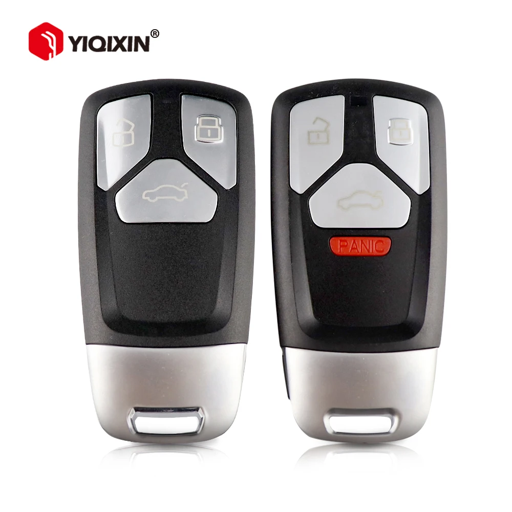 

YIQIXIN 3/4 Buttons Smart Remote Car Key Shell Cover Case For Audi A4L A6L Q5 A5 754C / 754G Replacement Car Key With Key Blade