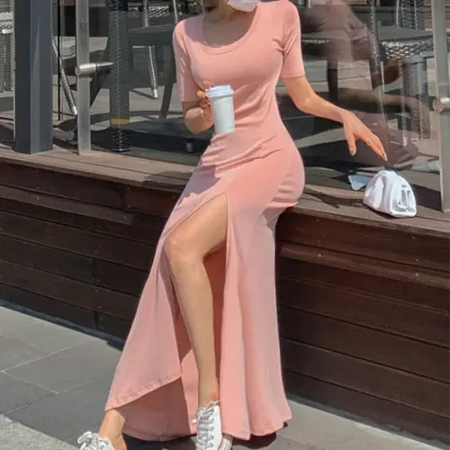 

트임 롱 원피스