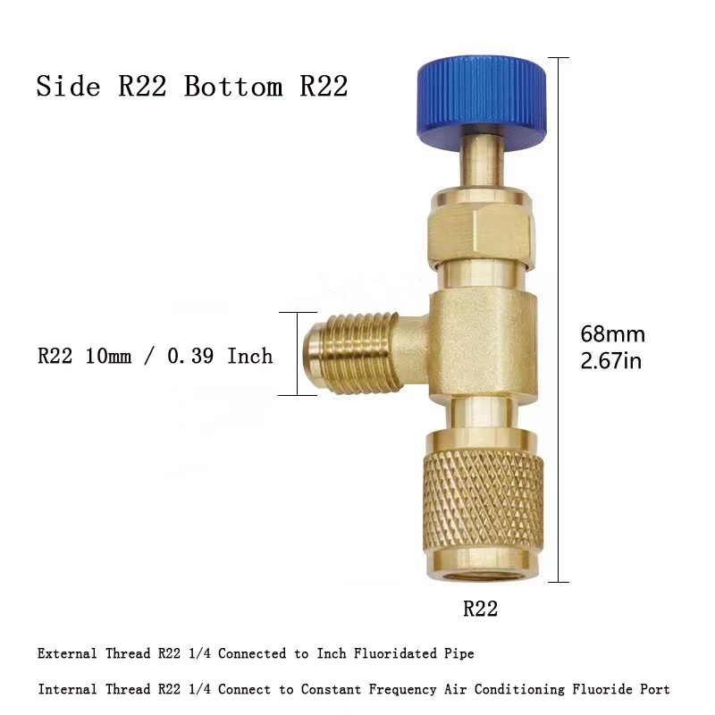 

Детали ручного инструмента 1 шт. R410A R22 1/4 "холодильная зарядка предохранительный клапан кондиционер воздуха хладагент безопасный жидкий адаптер