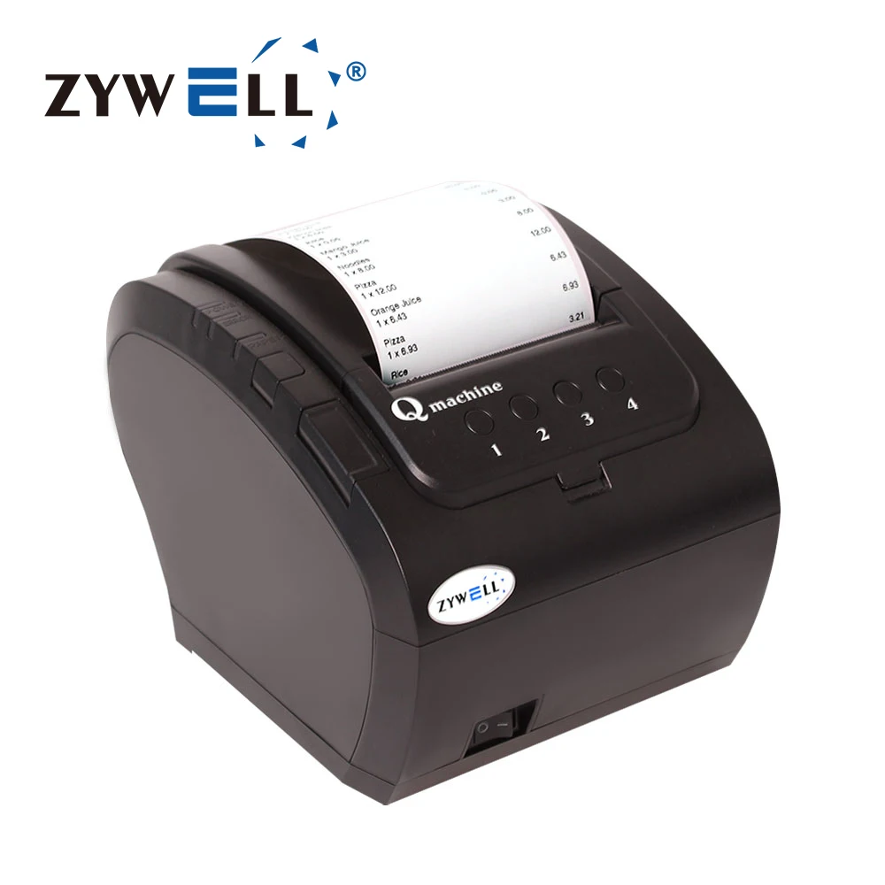 Фото Новинка 2026: Термопринтер чеков ZYWELL ZY307Q для POS-систем, 4 группы, 80 мм №2