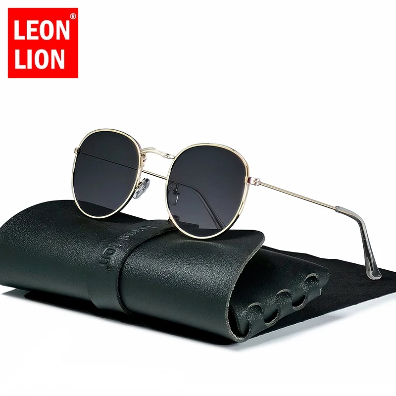 

RBROVO 2022 Small Retro Sunglasses Men Round Vintage Glasses for Men/Women Luxury Eyewear Men Metal Lunette Soleil Homme UV400