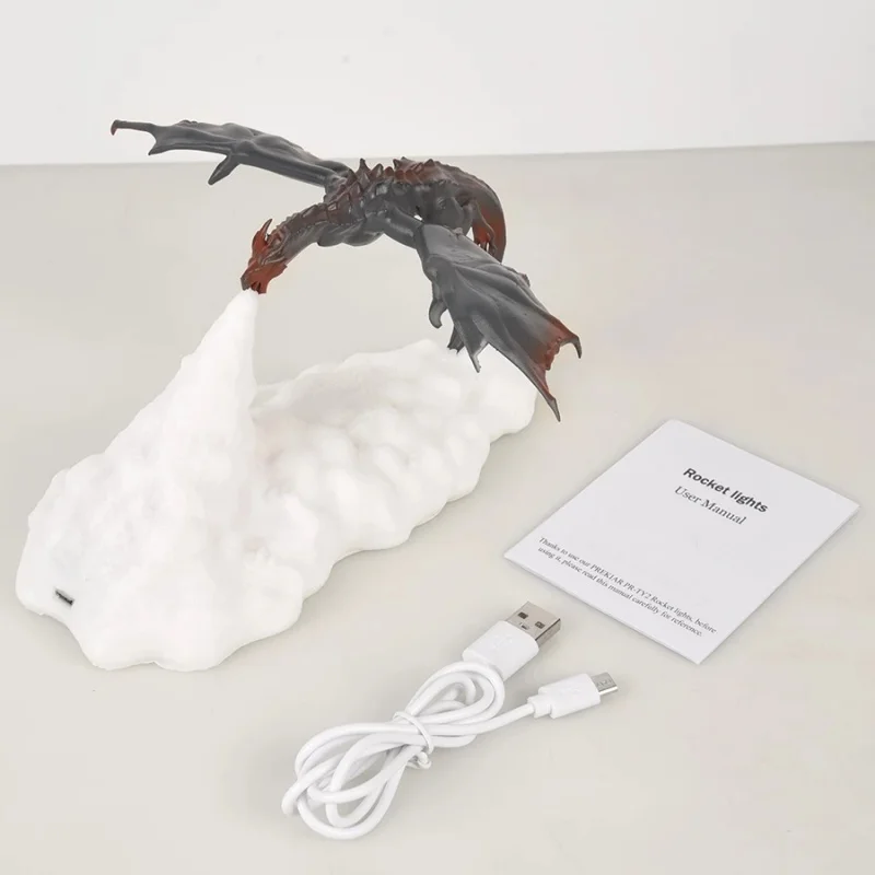 

Фонарик в виде дракона с 3D рисунком дракона