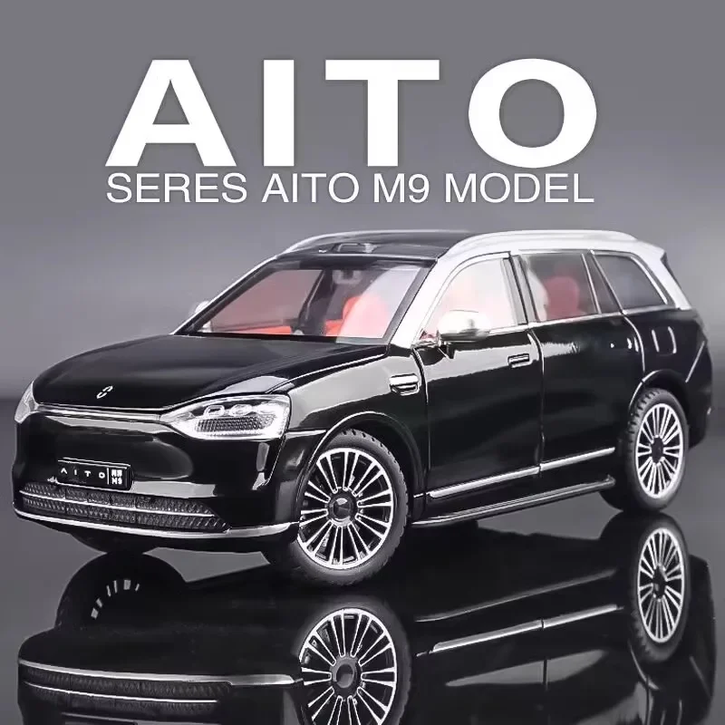 Внедорожник Aito M9 Масштаб 1:24 Литая Под Давлением Модель Автомобиля Со Звуком И