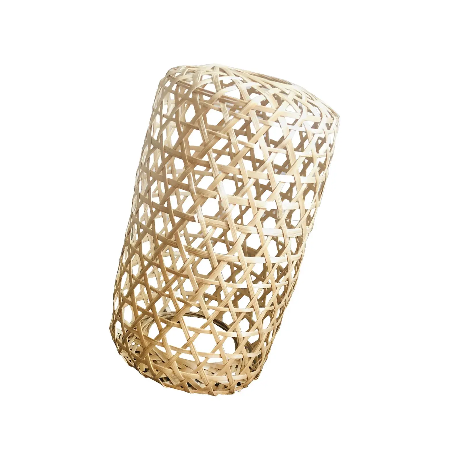 

Bamboo Lamp Shade Decorative Pendant Bulb Guard for Dining Room Hallway