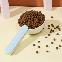 easy to clean multifunctional dog food spoon pet feeding spoon with sealed bag clip creative measuring cup curved design