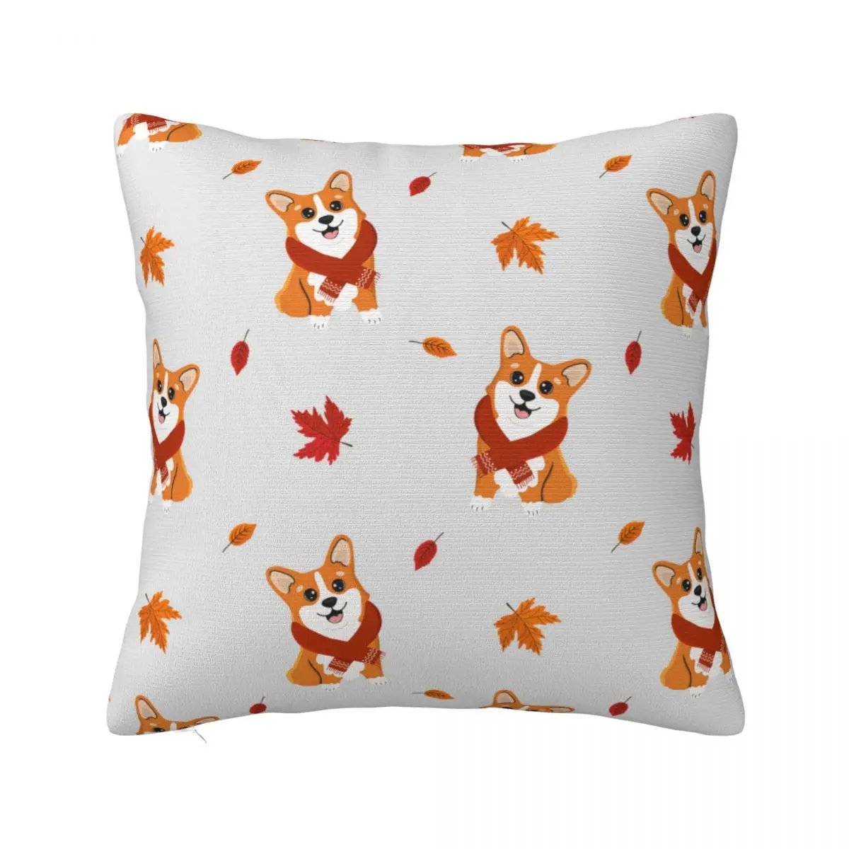 

Cute Corgi Dog Pillowcase Printing Polyester Cushion Cover Decorations Cartoon Animal Throw Pillow Case Cover Sofa Wholesale 18"