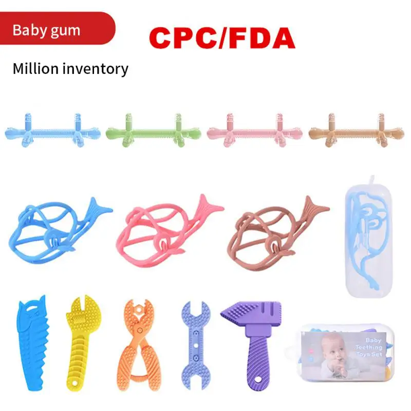 

Игрушка-прорезыватель для зубов для детей 0-6 месяцев, 6-12 месяцев, 4 шт./комплект