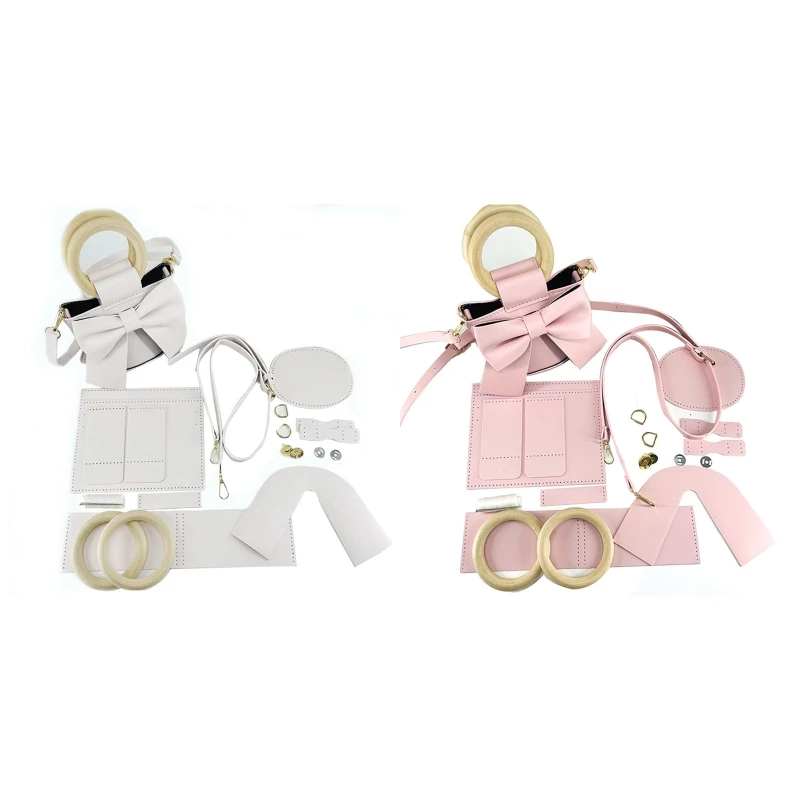

Women DIY Shoulder Bag Ladies PU Leather Handbag Handmade Woven Gifts Bags Craft Tool Making Accessories
