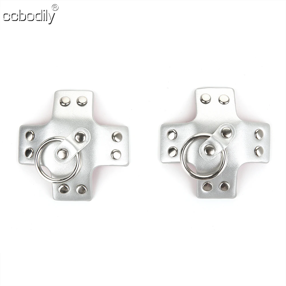 1 пара самоклеящиеся накладки на соски из ПУ кожи |